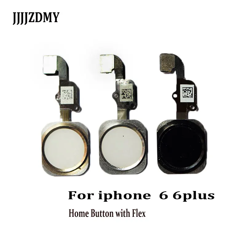 Кнопка домой гибкий кабель для iPhone 4S 6 6s 6plus 6s plus 5 5S SE 7 7 Plus с резиновой наклейкой без Touch ID отпечатков пальцев