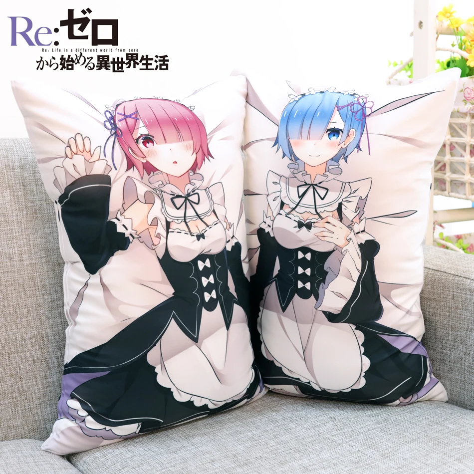 Подушка для тела с рисунком Аниме Dakimakura Re:Life in a Different World From Zero Rem & Ram подушка