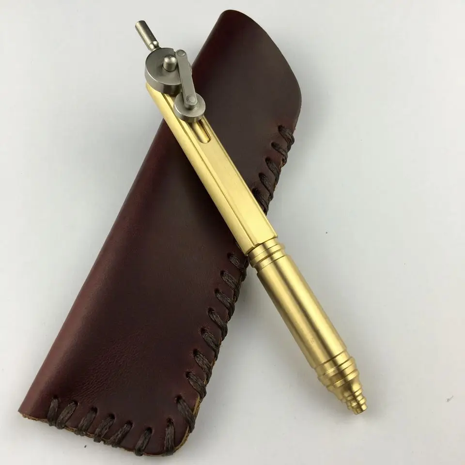 Инструменты для письма EDC твердая латунная ручка из нержавеющей стали
