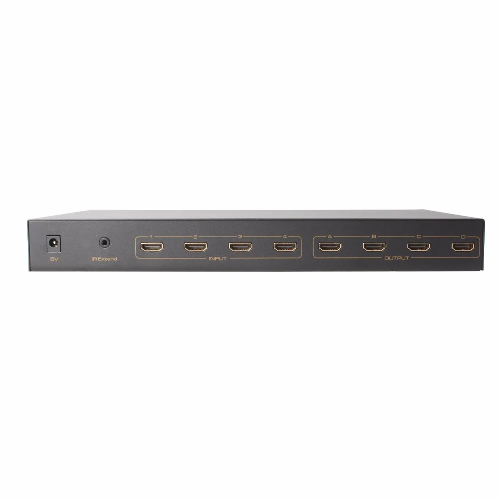 High Quality HDMI 4x4 Matrix Switch Splitter Amplifier 4in 4out 1080p 3D with Remote Control RS232 control HD |