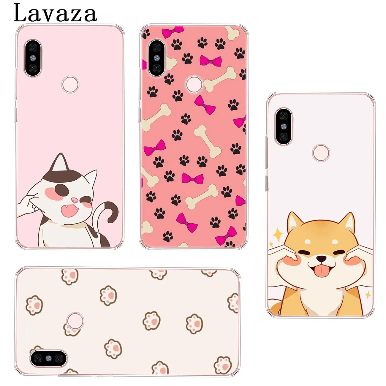 Чехол для телефона Lavaza с милым мультяшным животным котом собачкой бульдогом Xiaomi