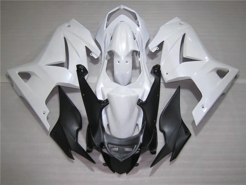 100% набор обтекателей для Kawasaki zx 250r 08-14 EX250 2008 2010 2014 ZX250R белый комплект кузова
