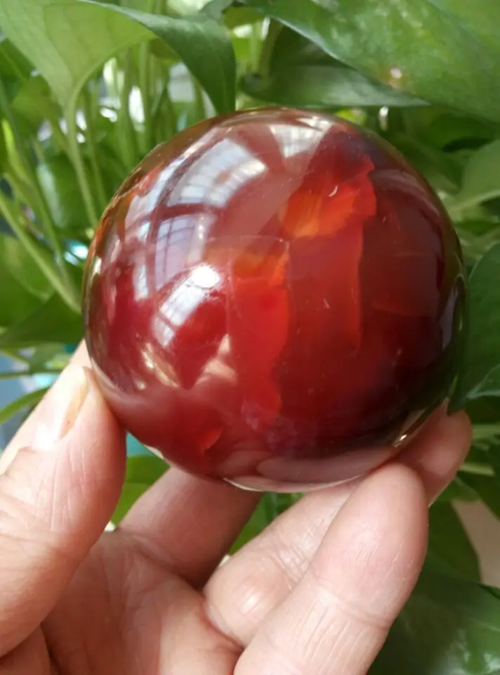 

Хрустальный шар из полированного сердолика, 2,52 дюйма, 64 мм (), из Мадагаскара