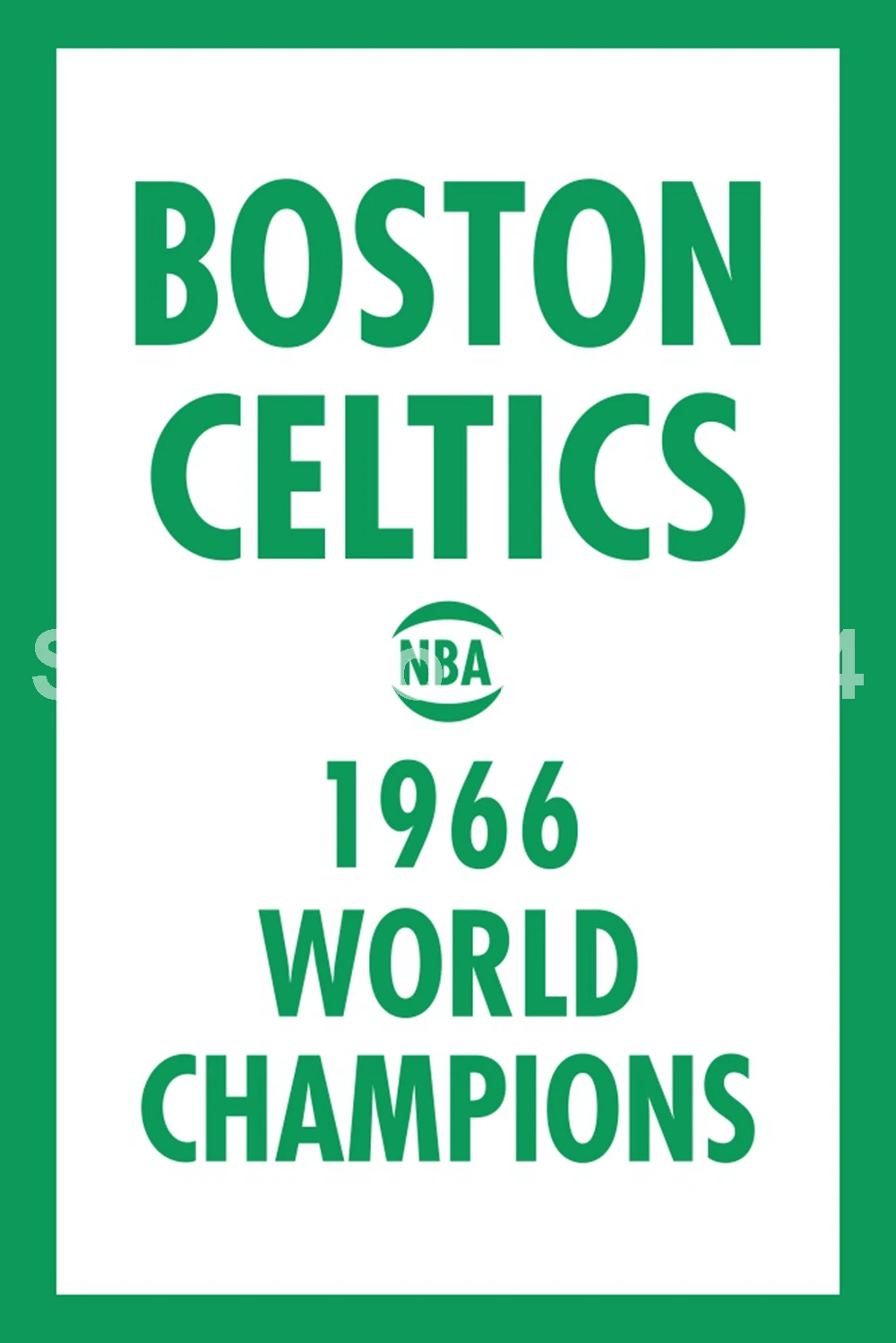 Бостон Селтикс 1966 флаг чемпионов мира 3ft x 5ft полиэстер команда NBA баннер Летающий