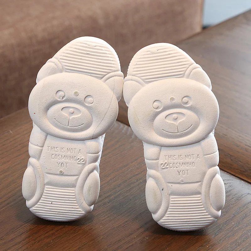 Новинка лета 2019 детская обувь с выдолбленной сеткой медвежонком для мальчиков