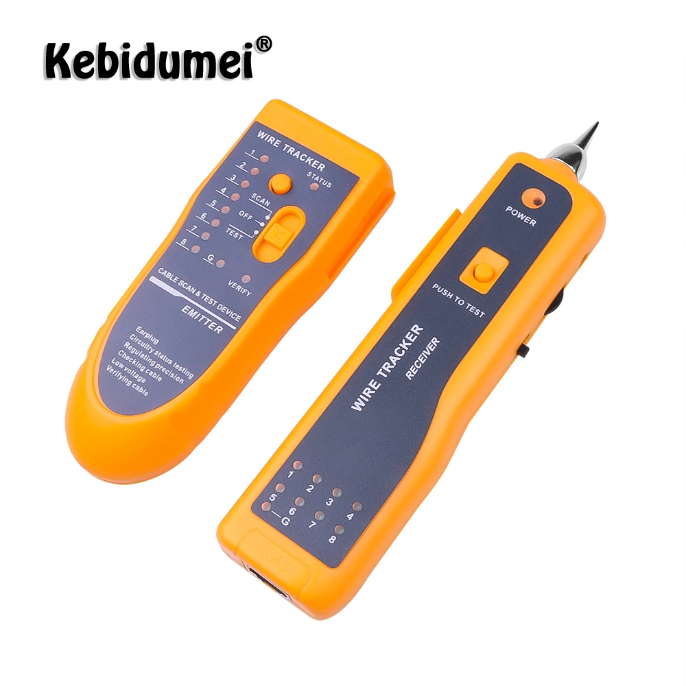 Kebidumei Новый RJ11 RJ45 Cat5 Cat6 тестер для телефонного кабеля Тонер-детектор локальной