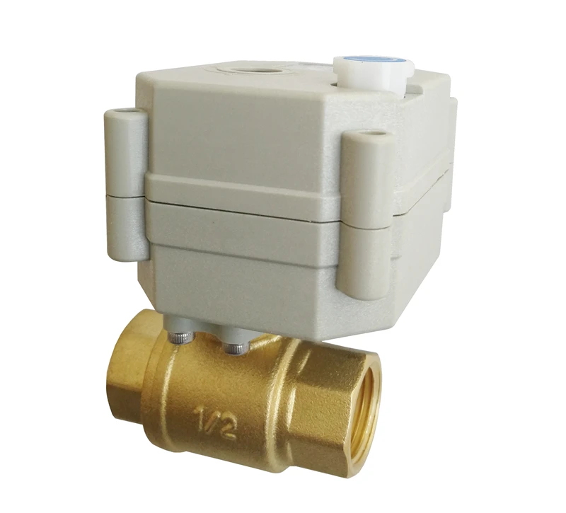Цай вентилятор электрический шаровой кран 1/2 ''DC5V/12 V/24 V SS304 2/3/5 /7 провода электрические клапан воды 2 way BSP/ДНЯО с ручной донастройкой