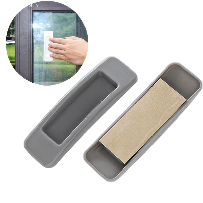 

2Pcs Creative Window Handle Fashion Bathroom Sucker Handrail Multifunction Bathroom Plastic Helping Grab Wardrobe Door Handles