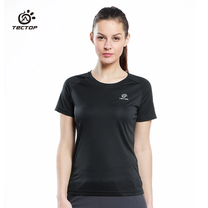 Tectop наружная Спортивная походная футболка влюбленные дышащая мужская летняя