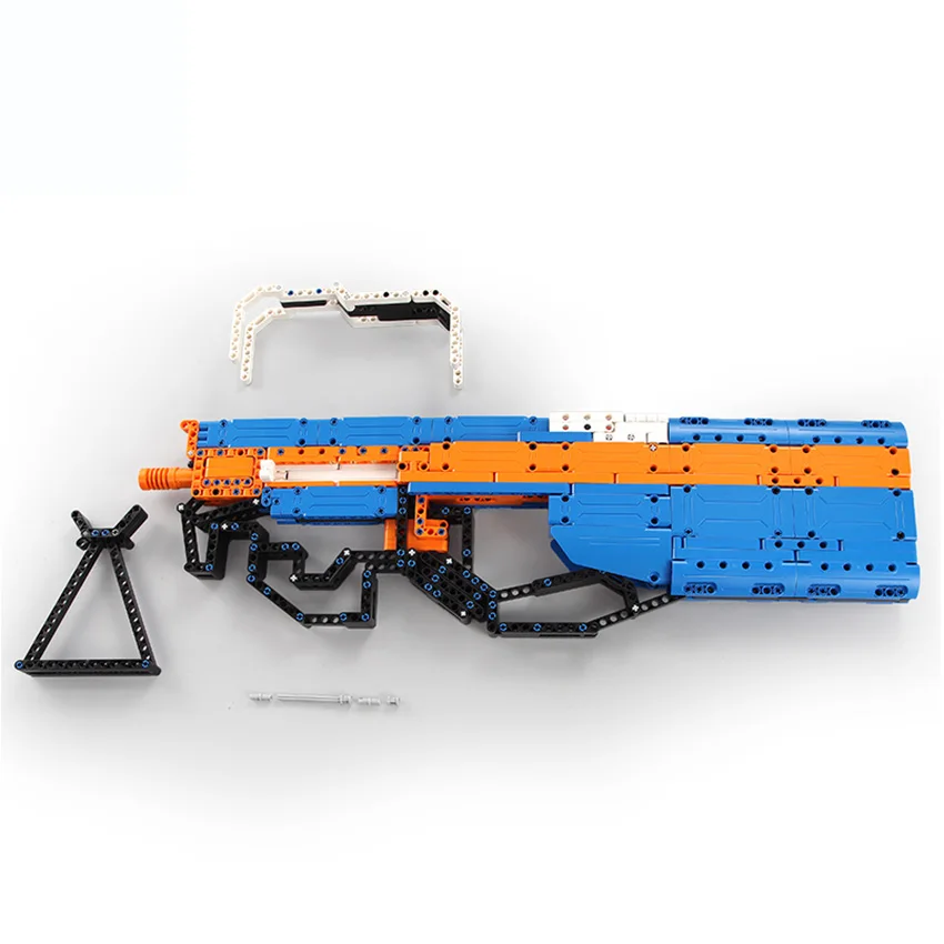 581 шт. DIY строительные блоки пистолет набор игрушек P90 подмашина родитель