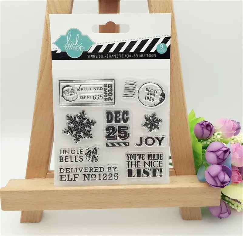 Рождественская радость дизайн для DIY Скрапбукинг Фотоальбом прозрачный