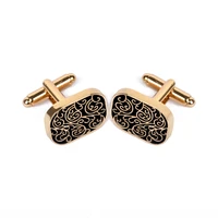 vintage cufflink for men jewelry shirt cufflinks brand cuff buttons gold color cuff link high quality pattern wedding jewelry