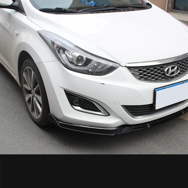 Для hyundai Elantra передний спойлер ABS передний бампер диффузор защитные бамперы для hyundai Elantra обвес бампер передний губ