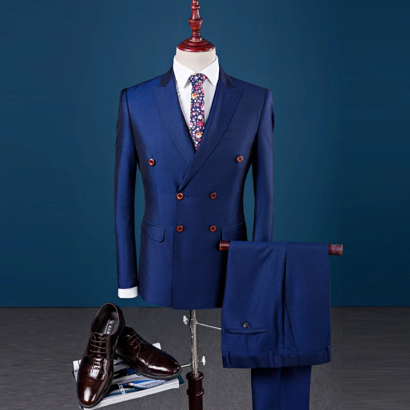 

Loldeal 2018 autumn New style elastic wool wedding suits men,blazer men,wedding dress,business men's suits (Jackets+Pants+vest)