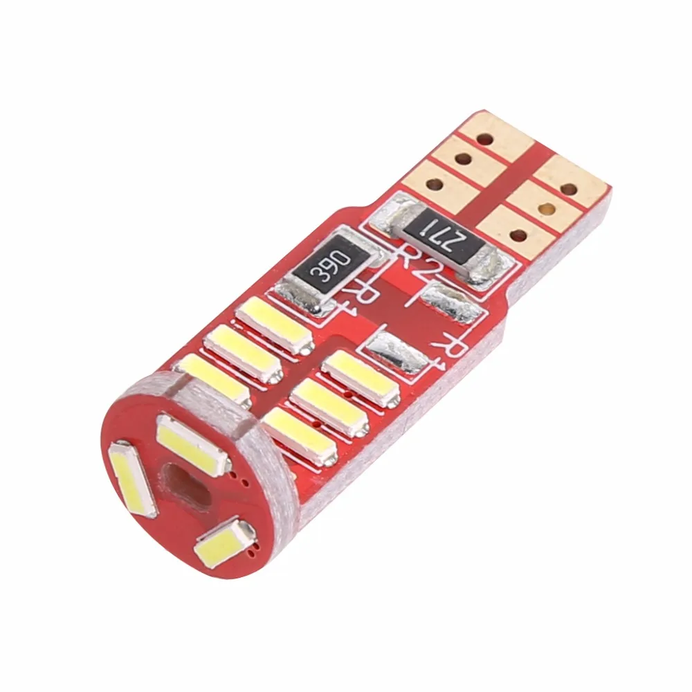 CAN-bus безошибочный 15-SMD T10 W5W LED 5W5 4014 габаритный фонарь белый | Автомобили и