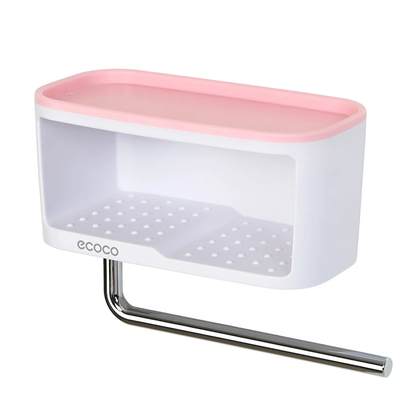 Pink Huiyi Home Ванная комната туалетные принадлежности многофункциональная стойка для хранения двойной разное полка сушилка для полотенец жидкого мыла или ополаскивателя для EGN412 - Цвет: Pink