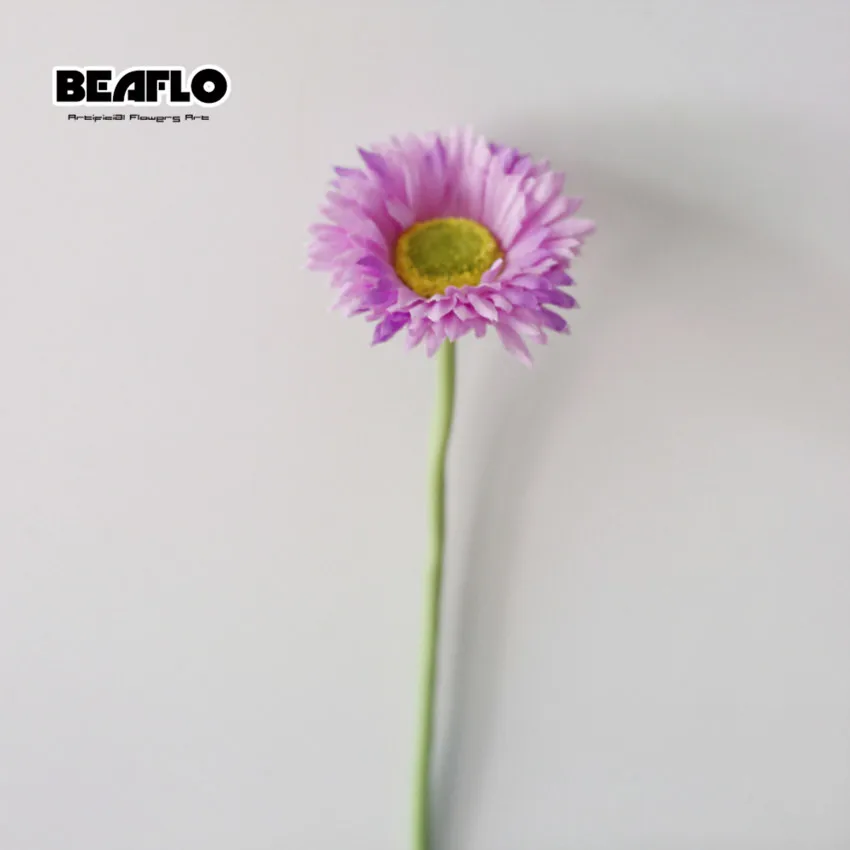 Light Purple 8 цветов, европейский стиль, искусственные цветы ромашки, шелковые цветы, искусственные цветы, Свадебная вечеринка, украшение для дома - Цвет: Light Purple