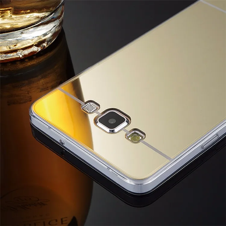 Luxury Fahion Mirror Gold Back Cover Case For Samsung Galaxy Grand Prime G530 G530F G530H G531F G531H Bling TPU Coque Shell Capa |