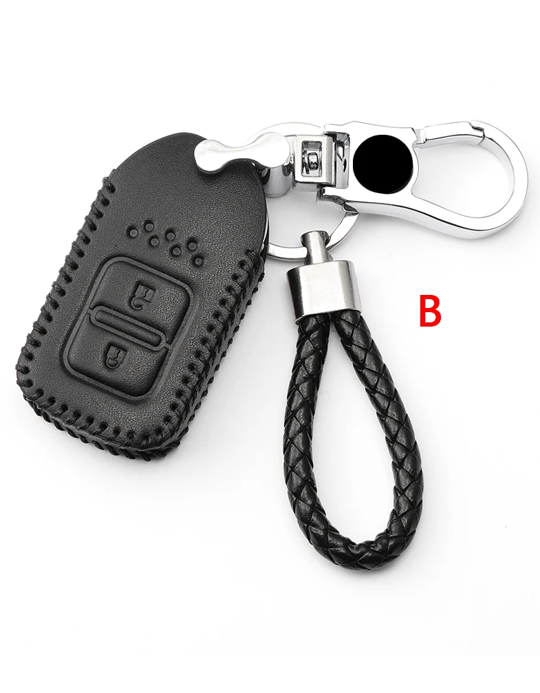 Кожаный чехол для ключей для Honda CRV пилотное соглашение Civic Fit Freed keyless entring автомобильный Стайлинг Защита ваших автомобильных ключей