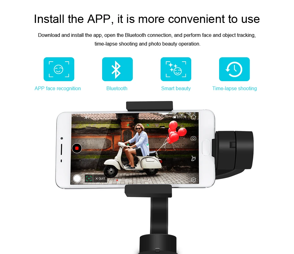 Ручной Стабилизатор gimbals смартфон de gimbal стабилизатор Экшн-камера телефон для iphone X 8 Plus 8 7 Plus 7 gopro dslr