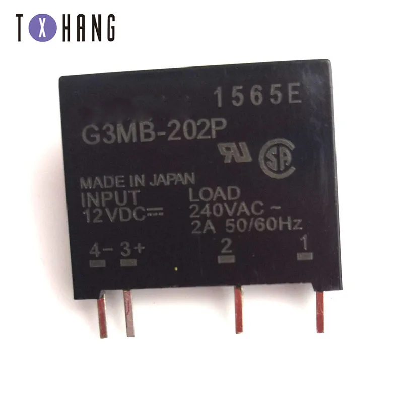 Релейный модуль Φ G3MB 202P PCB SSR In 5V 12V 24V DC Out 240V AC 2A Твердотельный релейный