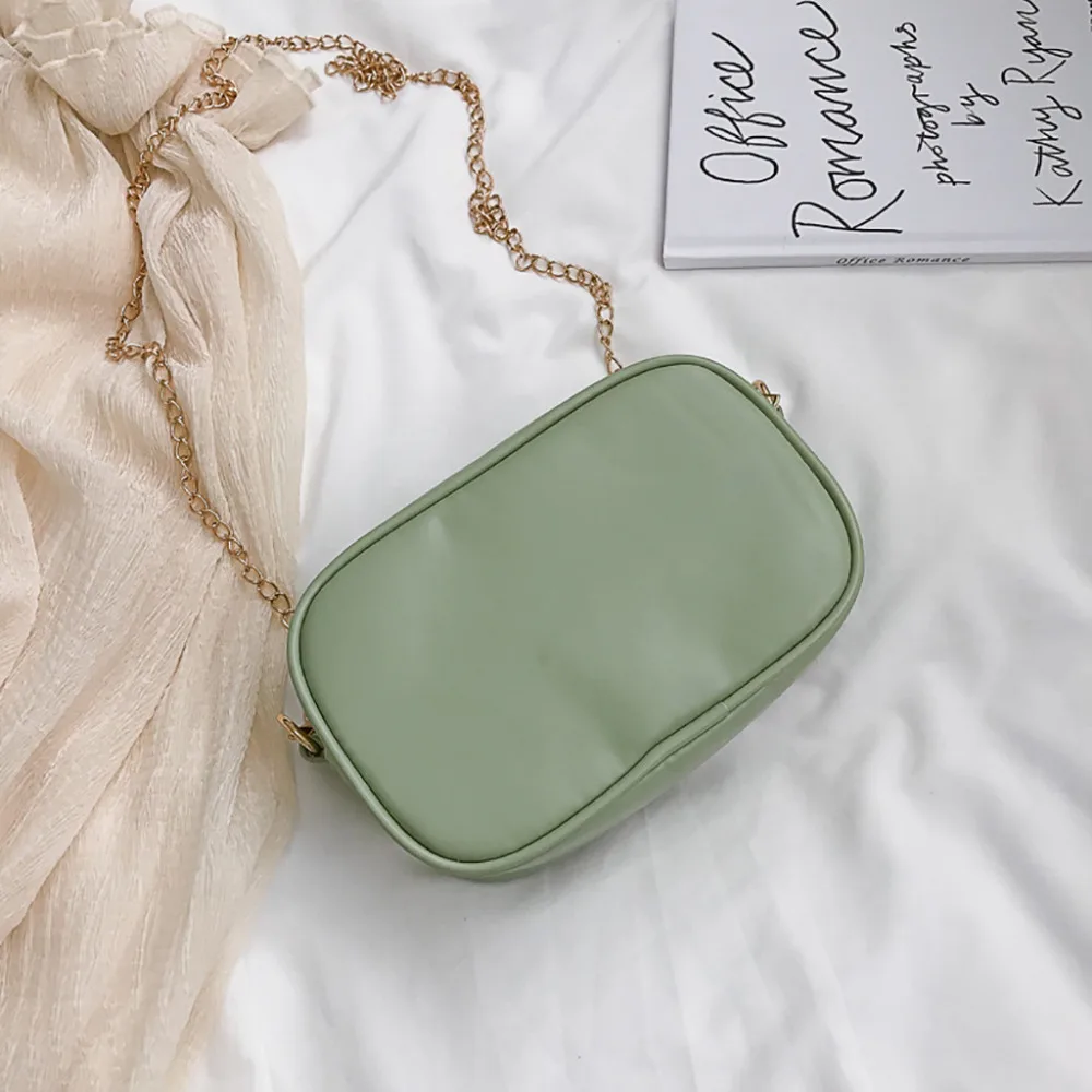 Женская сумка мессенджер на одно плечо маленькая квадратная простая из