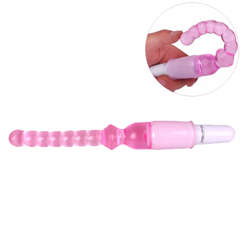 Анальные шарики унисекс водонепроницаемые силиконовые гибкие анальные пробки