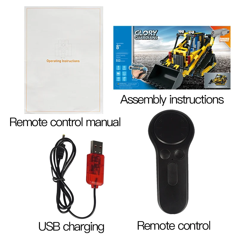 

RC Car Remote Control Engineering Machinery Building Blocks Toys Compatible Vehicles Bricks Toys For Boys Gift