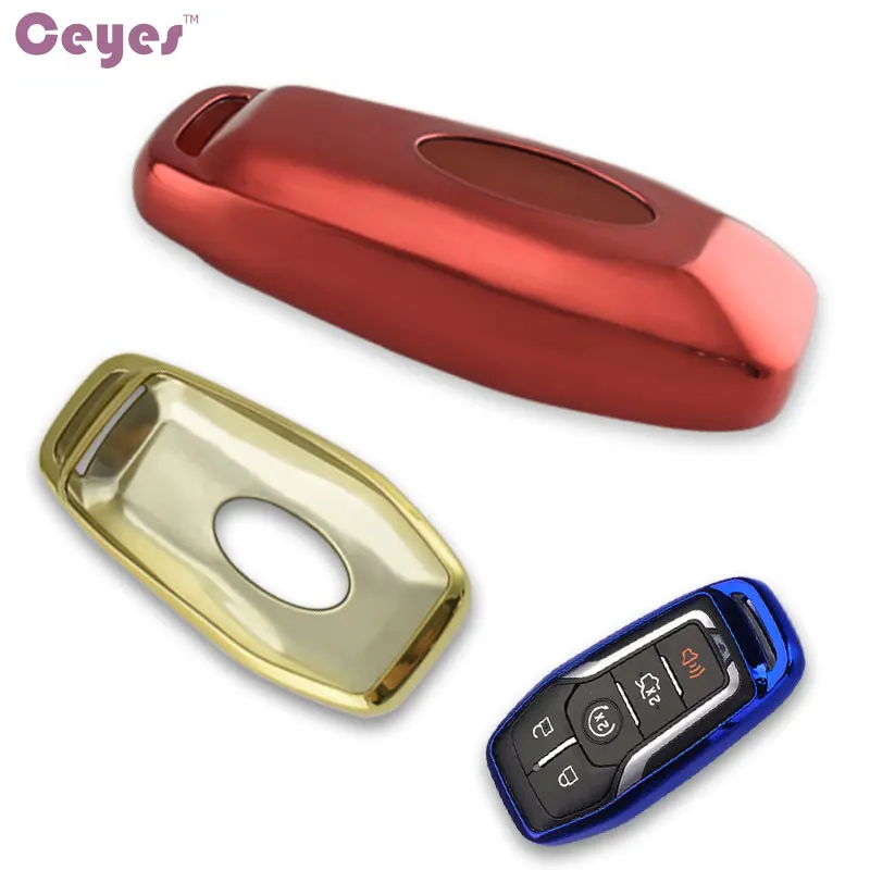 Чехол для ключей Ceyes ТПУ чехол Ford Fusion Mondeo Mustang speedcoin Edge Explorer MK 4 5 кнопок