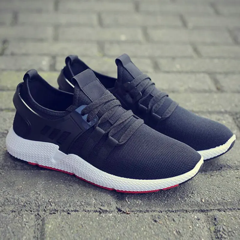 New 2019 Men Casual Shoes Mesh Male all black Zapatos Breathable Zapatillas Hombre Sneakers shoes LK-74 |