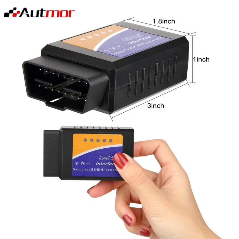 Автомобильный WIFI OBD 2 беспроводной считыватель кодов автомобиля сканирующий