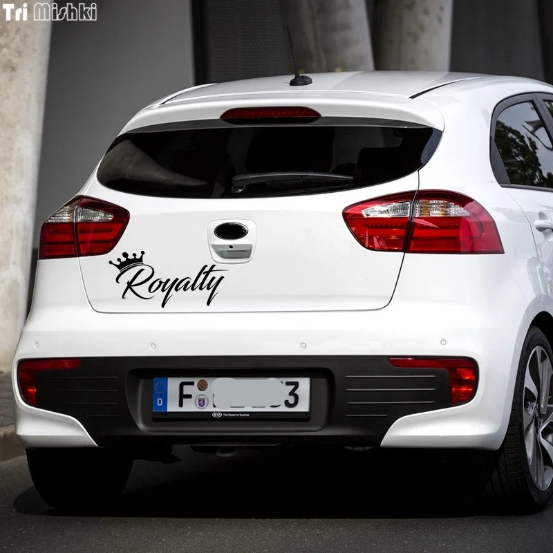 Tri Mishki HZX653 #30*14 см Корона автомобиля Стикеры Авто ветровое стекло виниловые
