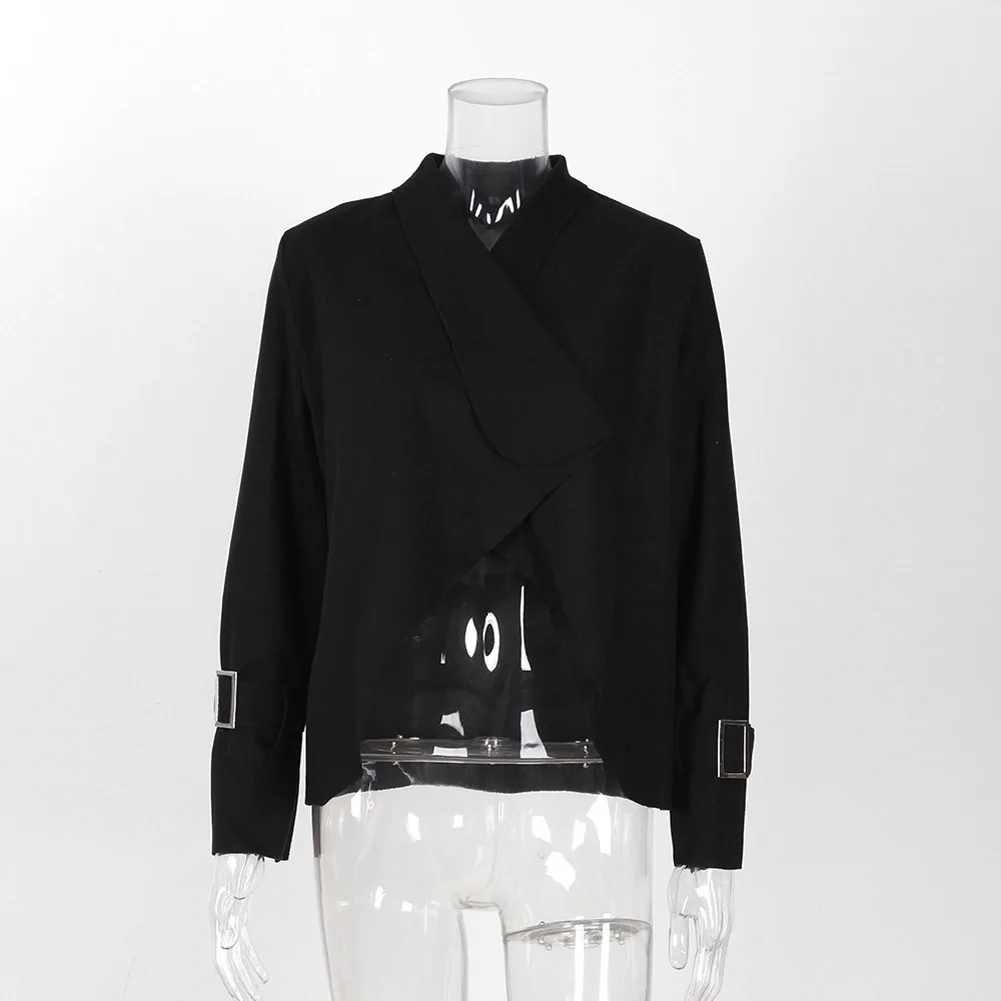 

Fashion Spring Autumn Women Wool Coat Long Sleeve Solid Color Wide Lapel Outwear Ladies Girls Casual Cardigan H8