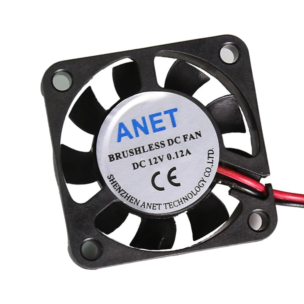 2 шт. вентилятор охлаждения Anet A6 A8 e10 e12 DC12V/24V 4010 сверхтихий экструдер для радиатора