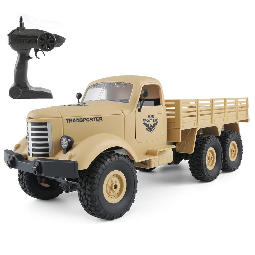 JJR/C Радиоуправляемый автомобиль Q60 1:16 2 4G 6WD внедорожник гусеничный военный