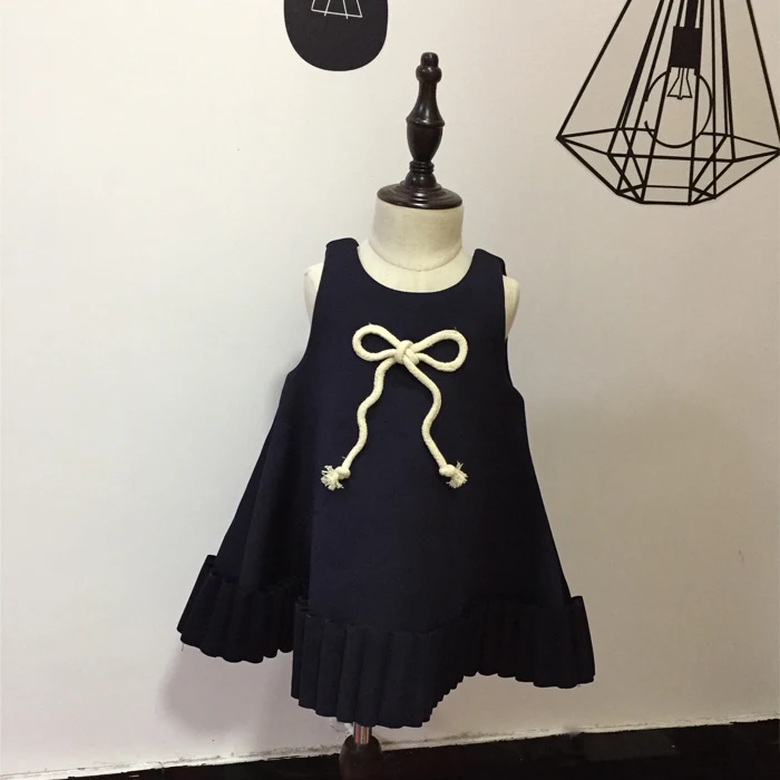 2017 new autumn &amp spring girls princess dress space cotton vest solid cute children chidlren clothing CD-00009 | Детская одежда и