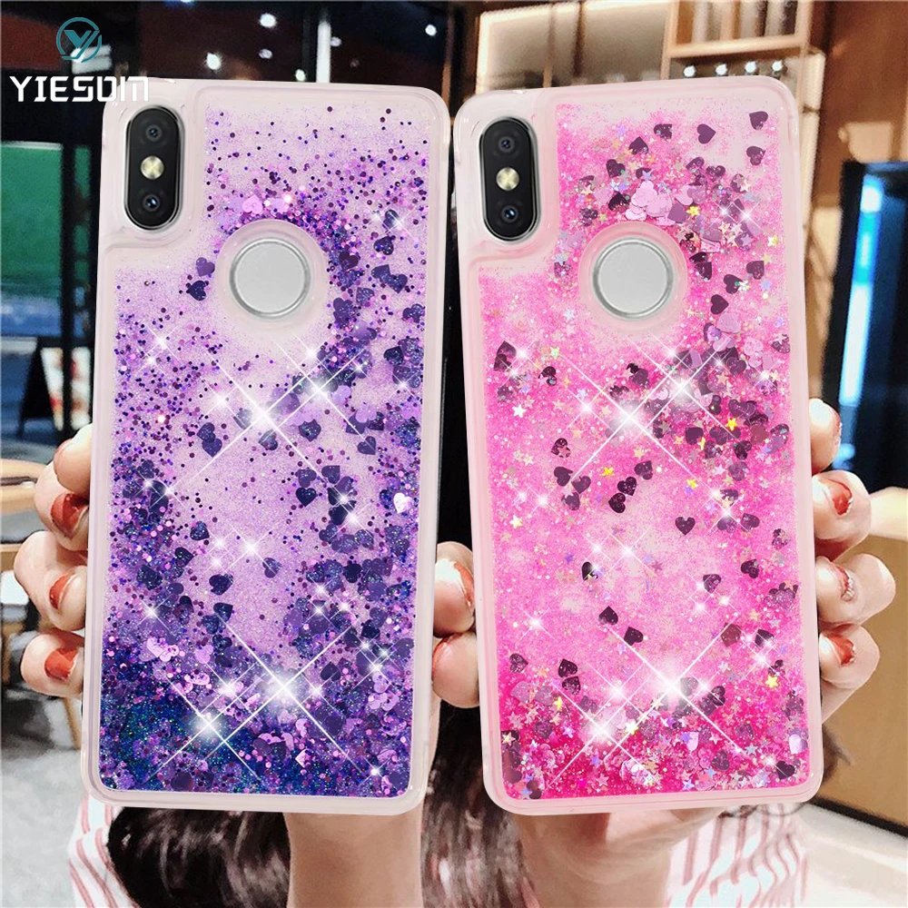 Жидкий блестящий чехол для Xiaomi Redmi Note 6 Pro 5 6A S2 Plus мягкие слитные чехлы из ТПУ Mi A2 Lite