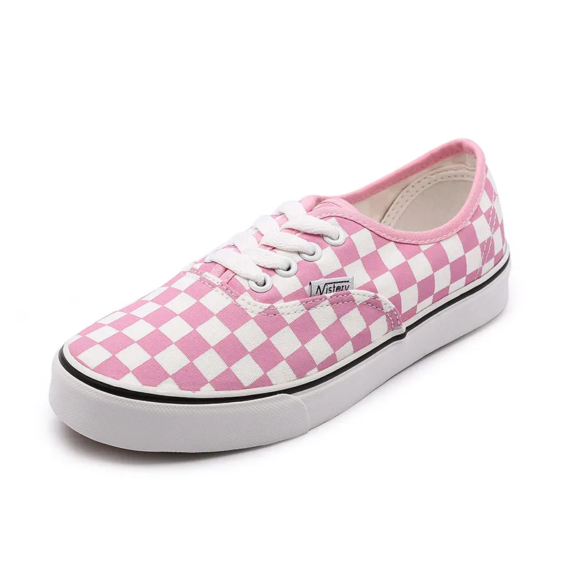 2018 летние модные удобные вулканизированной квадратной решетки Женская