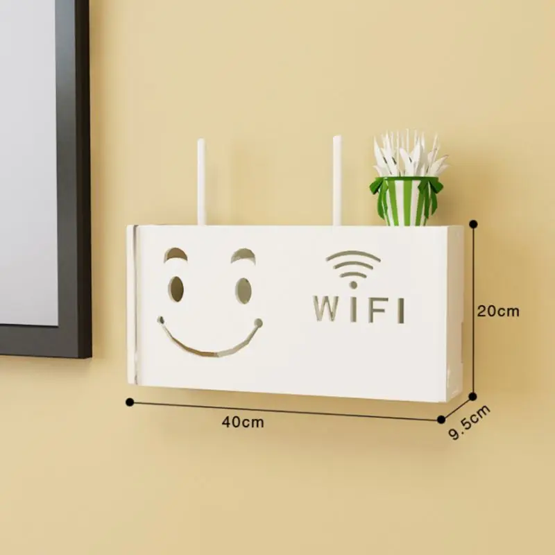 Ящик для хранения беспроводного Wi Fi роутера ПВХ Панель рамка настенный кронштейн