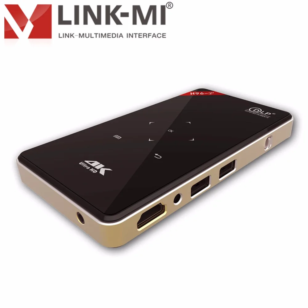 LINK MI H96 P (1 г + 8 г) Full HD DLP Smart проекторы android 1 Мультимедиа Видео светодио дный карман