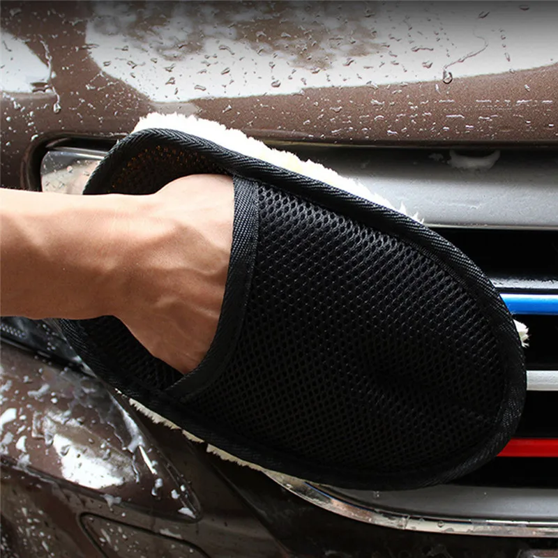 2 шт. перчатка для чистки автомобиля Автомойка губка Чистящая Щетка Очиститель