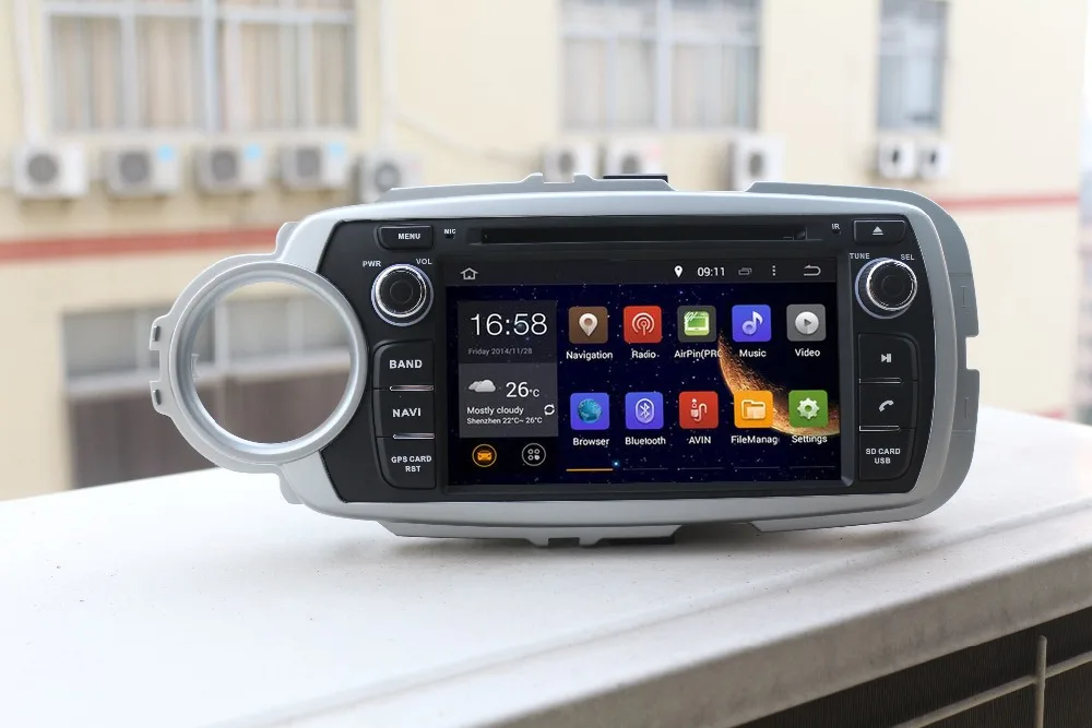 4G LTE Android 9,0 4G/android 9,0 2DIN автомобильный dvd-плеер Мультимедиа gps радио ПК для TOYOTA YARIS 2011 2012 2013 16