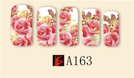 Сладкий тренд 48 листов цветок/леди Водные Наклейки для ногтей переводные наклейки для ногтей Красота Полный Обертывания маникюр декор LAA145-192
