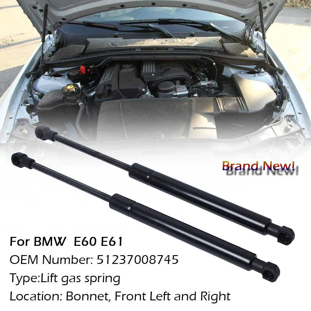 Новая пара или один шт два размера капот газовые стойки для BMW E60 E61 520i 525i 530i 535i 540i OEM