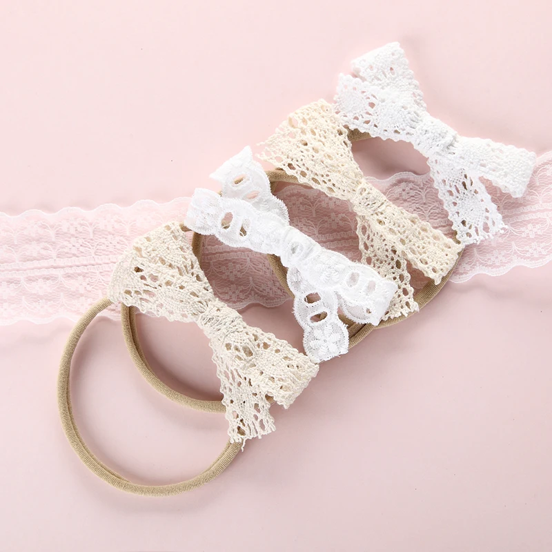 12 шт./лот винтажная кружевная нейлоновая повязка на голову или заколка для волос