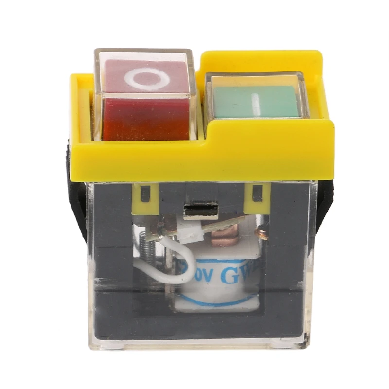 AC 250V 6A Waterproof Electromagnetic Pushbutton Machine Saw Cutter Drill On Off 53x48mm Button Safety Switch | Инструменты
