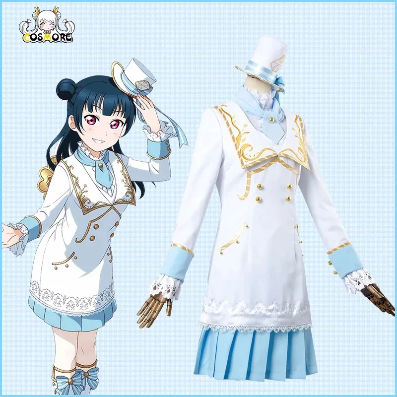 [Сток] аниме Aqours Love Live Sunshine! Tsushima Yoshiko Wonderland Алиса Maidservant unimour косплей костюм Рождество