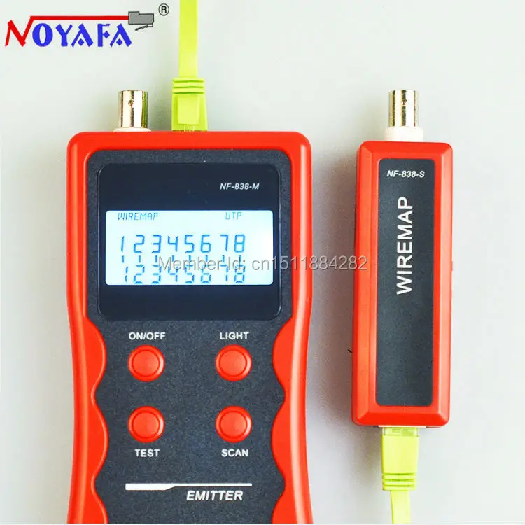 Тестер кабельных сетей трекер тестер телефонной линии BNC сетевого искатель USB RJ11