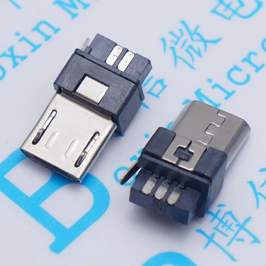 10 шт. Micro USB 5pin штекер коннектор тип сварки для зарядки заднего фонаря высокое