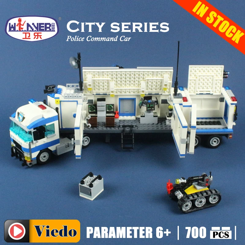Winner 7005 POLICE модель автомобиля строительные игрушки хобби Совместимость с lego